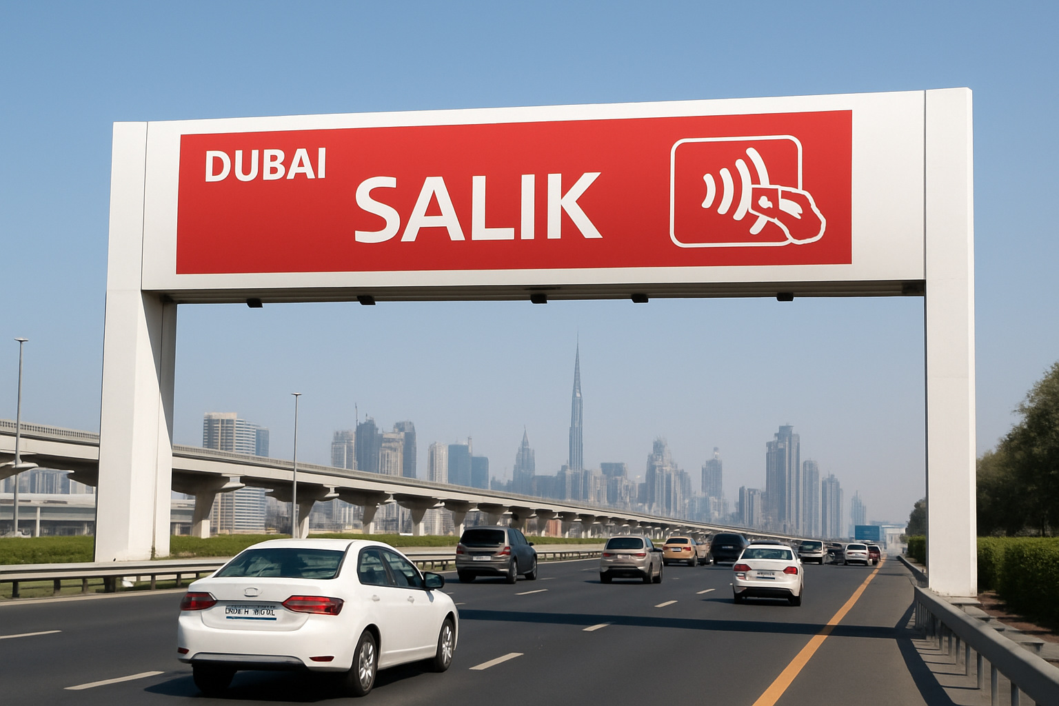 Dubai toll road electronic payment system