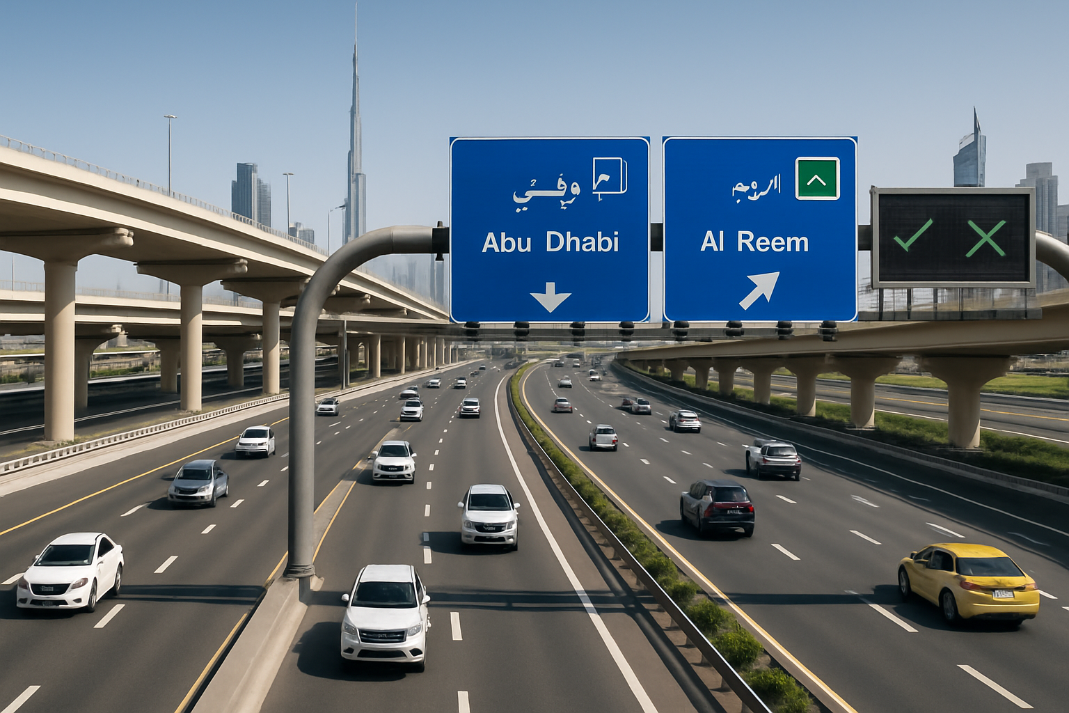 Efficient traffic management on Dubai highways